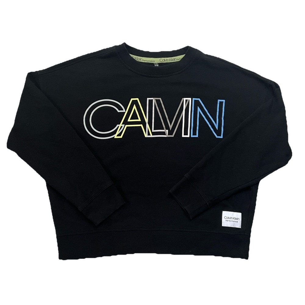 Calvin Klein Performance Women's Black Long Sleeve Pullover Sweater Size M